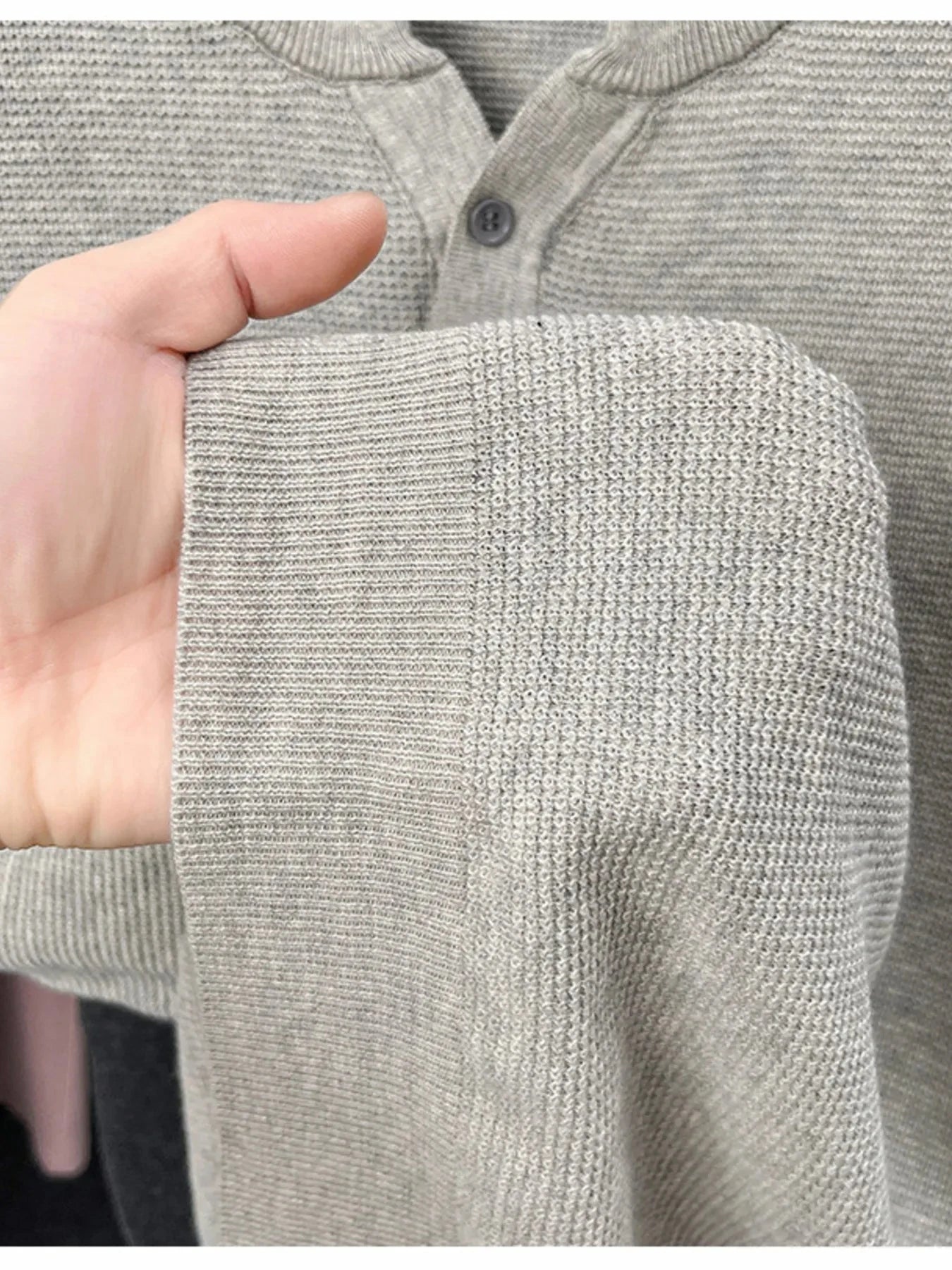 Men's Plus Size Notched Short Sleeve T-Shirt