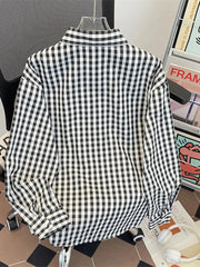 Men's Plus Size Plaid Button Up Long Sleeve Shirt