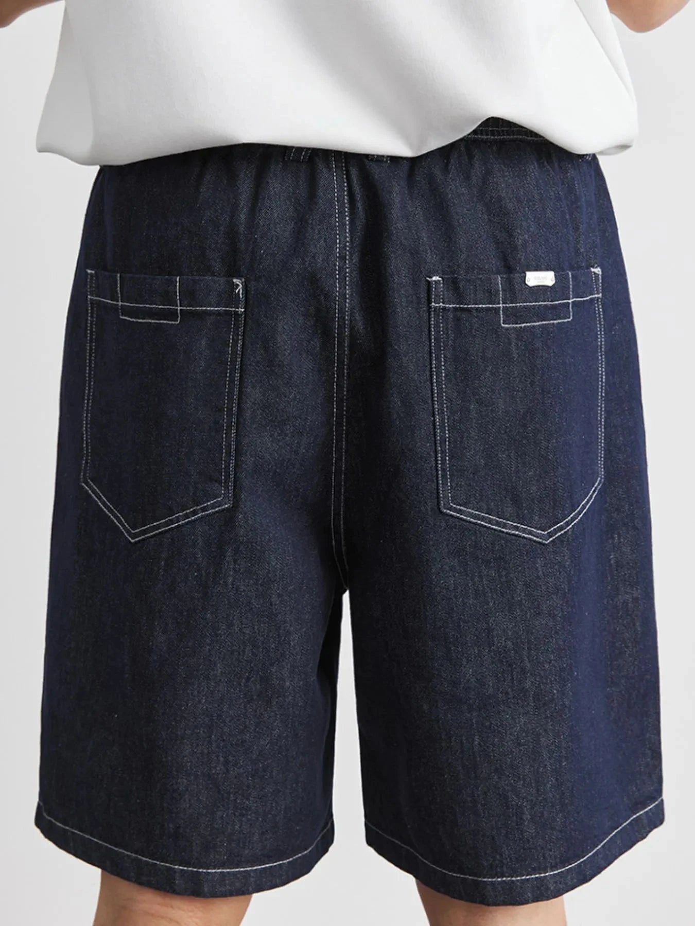Men's Plus Size Pocketed Denim Shorts