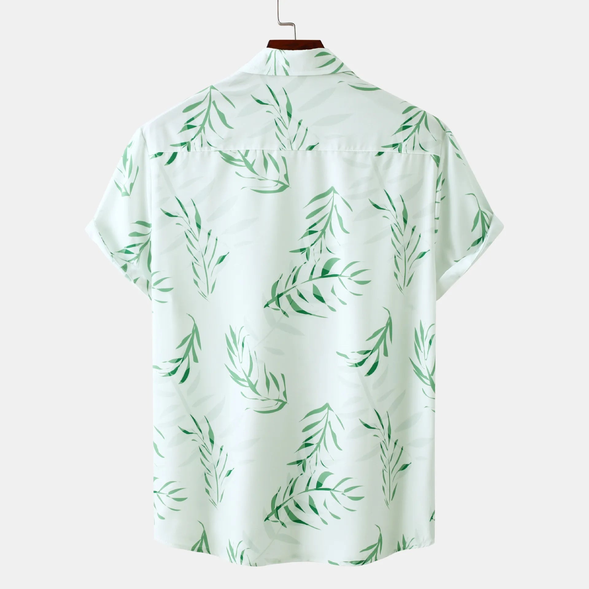 Men's Plus Size Printed Short Sleeve Casual Shirt