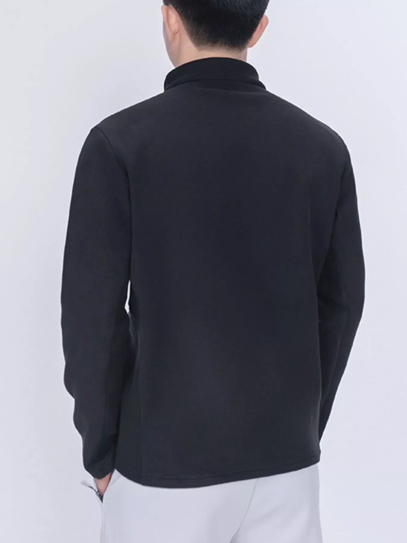 Men's Plus Size Quarter-Zip Fleece Sweatshirt