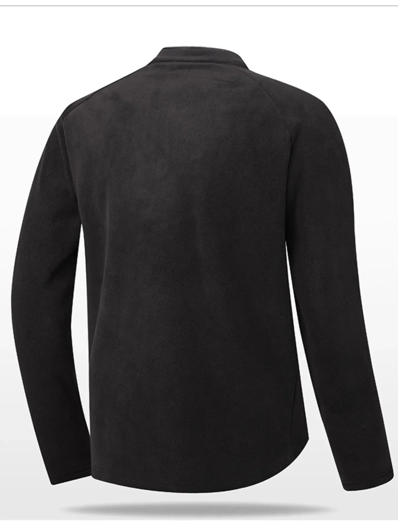Men's Plus Size Quarter Zip Long Sleeve Sweatshirt