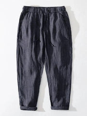 Men's Plus Size Relaxed Fit Drawstring Pants Grey / M