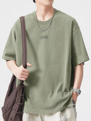 Men's Plus Size Round Neck Half Sleeve T-Shirt