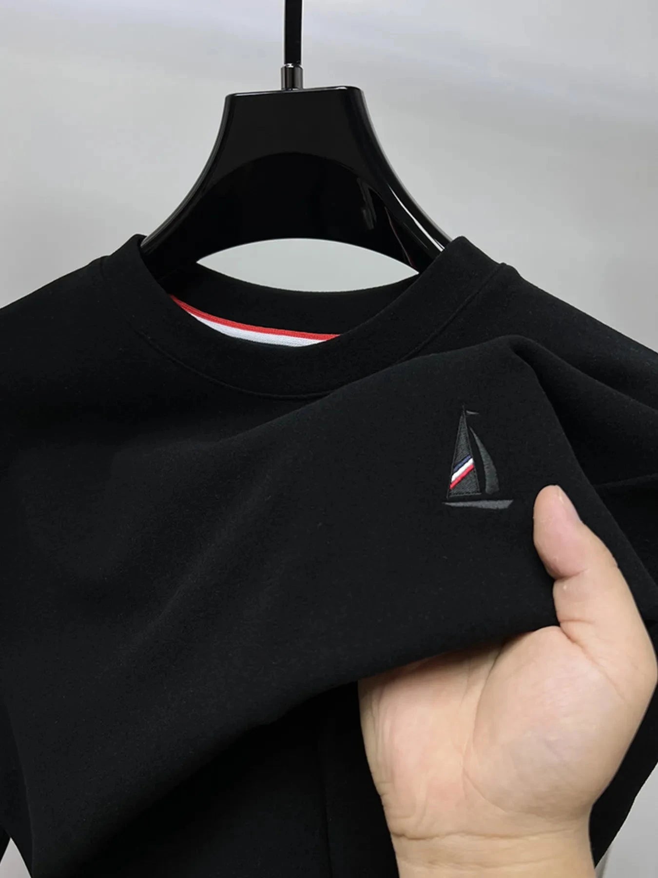 Men's Plus Size Round Neck Long Sleeve T-Shirt