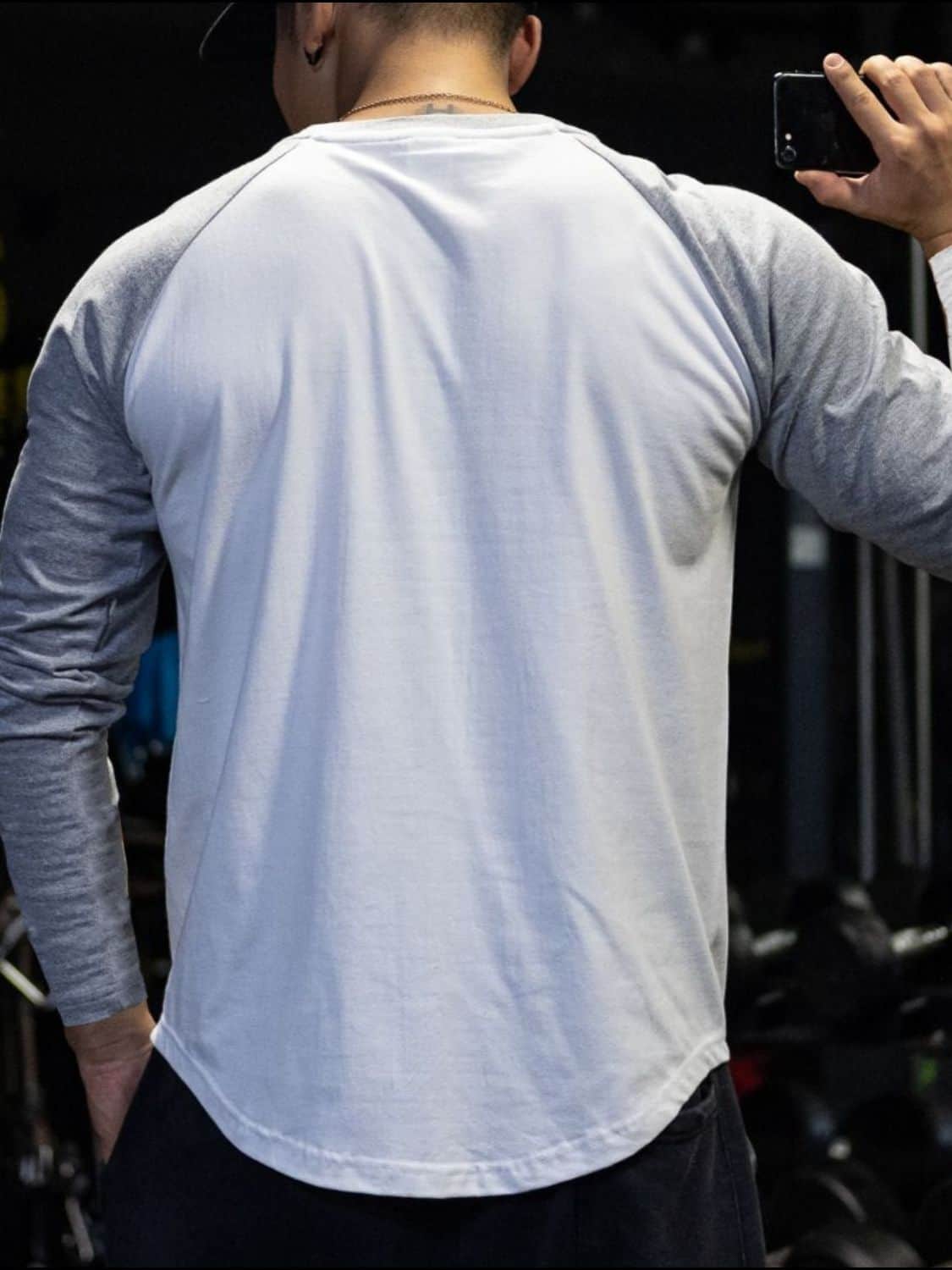 Men's Plus Size Round Neck Long Sleeve T-Shirt