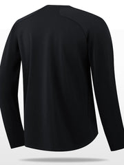 Men's Plus Size Round Neck Raglan Sleeve T-Shirt