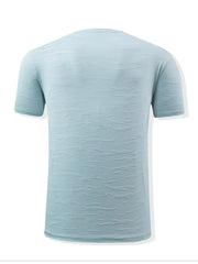 Men's Plus Size Round Neck Short Sleeve T-Shirt