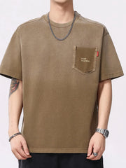 Men's Plus Size Round Neck Short Sleeve T-Shirt