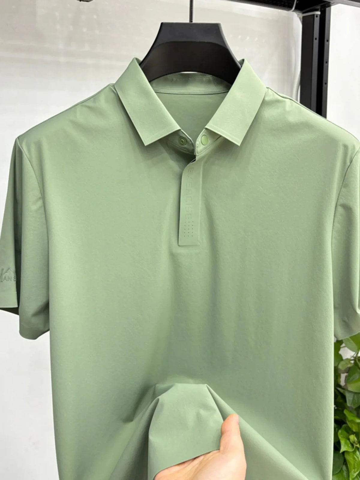 Men's Plus Size Short Sleeve Polo Olive Green / M
