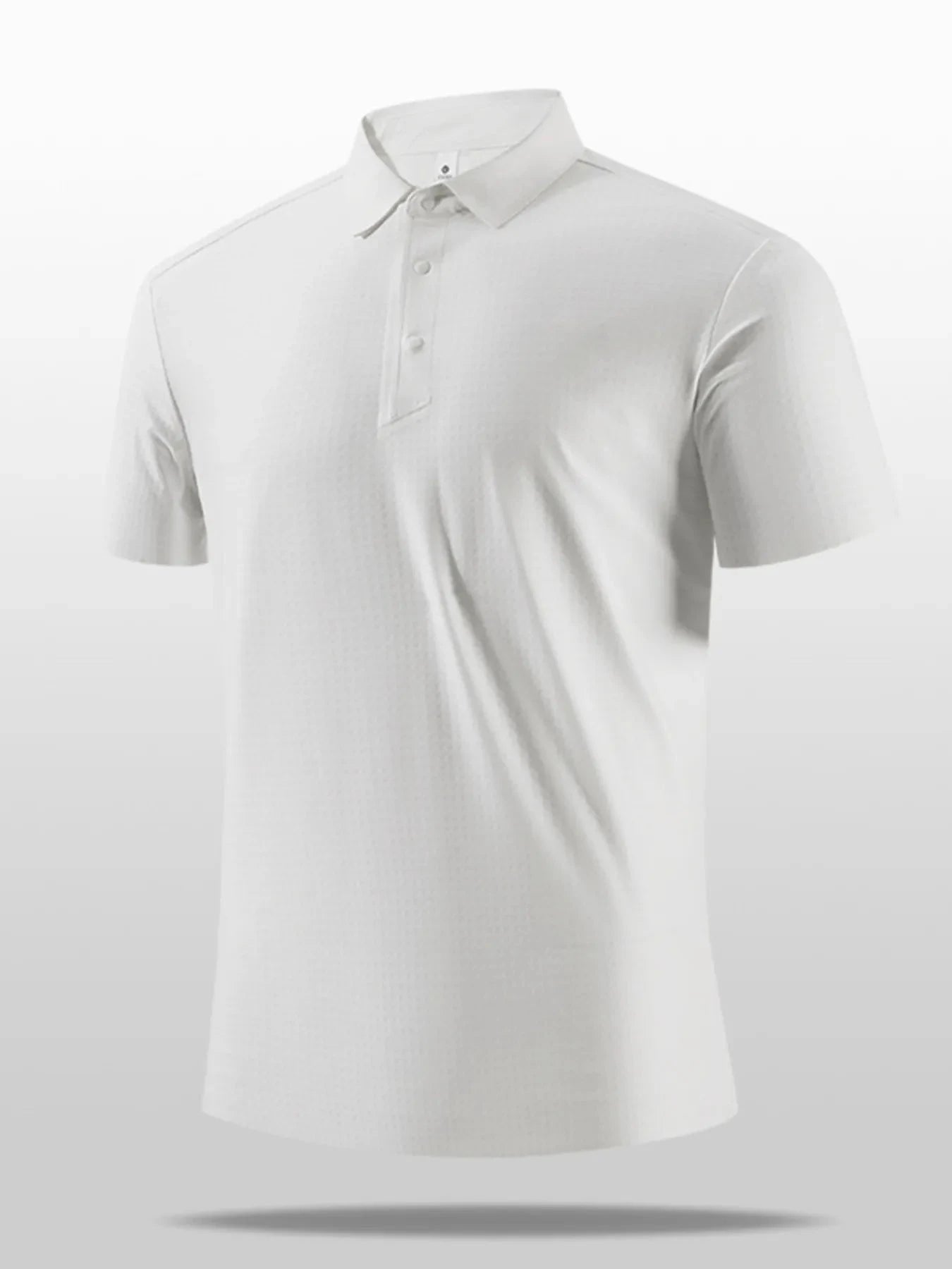 Men's Plus Size Short Sleeve Textured Polo White / M