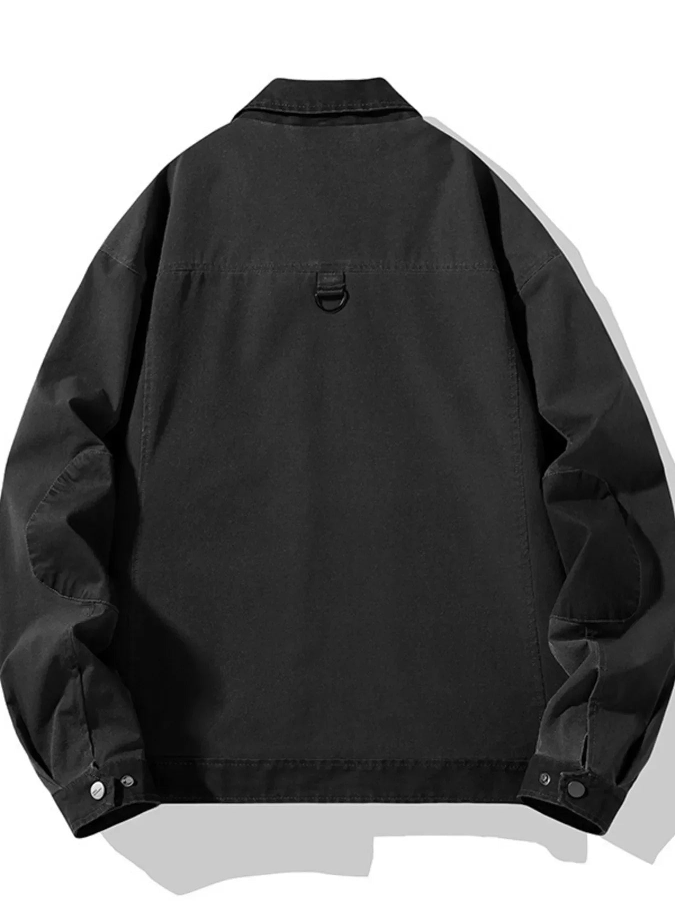 Men's Plus Size Snap Down Long Sleeve Jacket