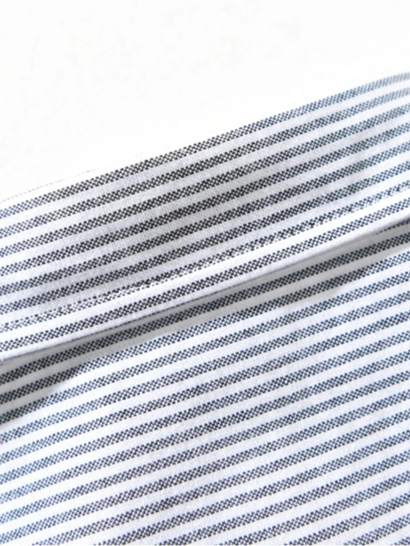 Men's Plus Size Striped Button Up Long Sleeve Shirt