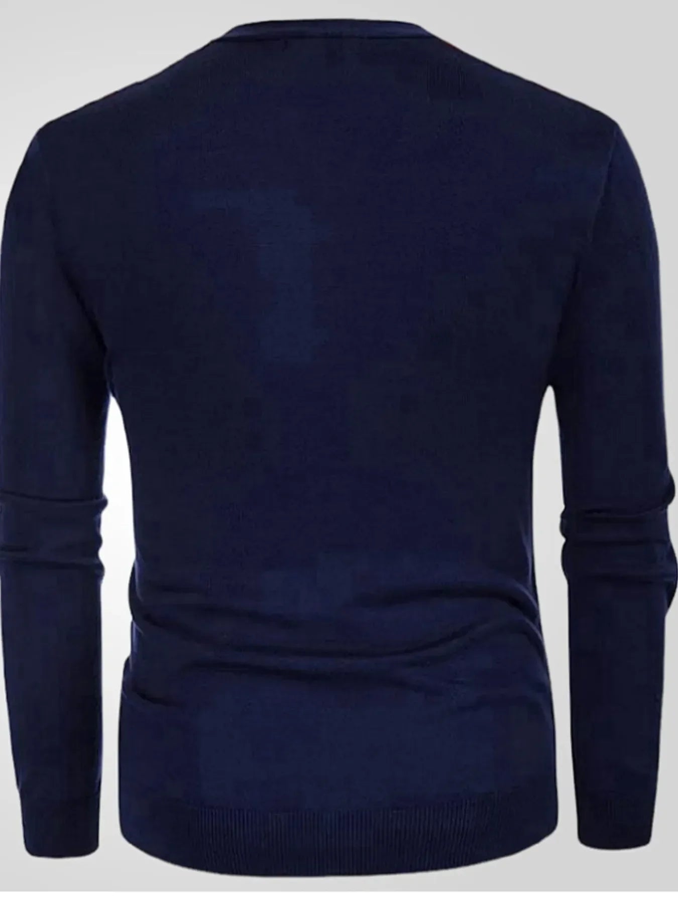 Men's Plus Size Striped V-Neck Button-Up Cardigan