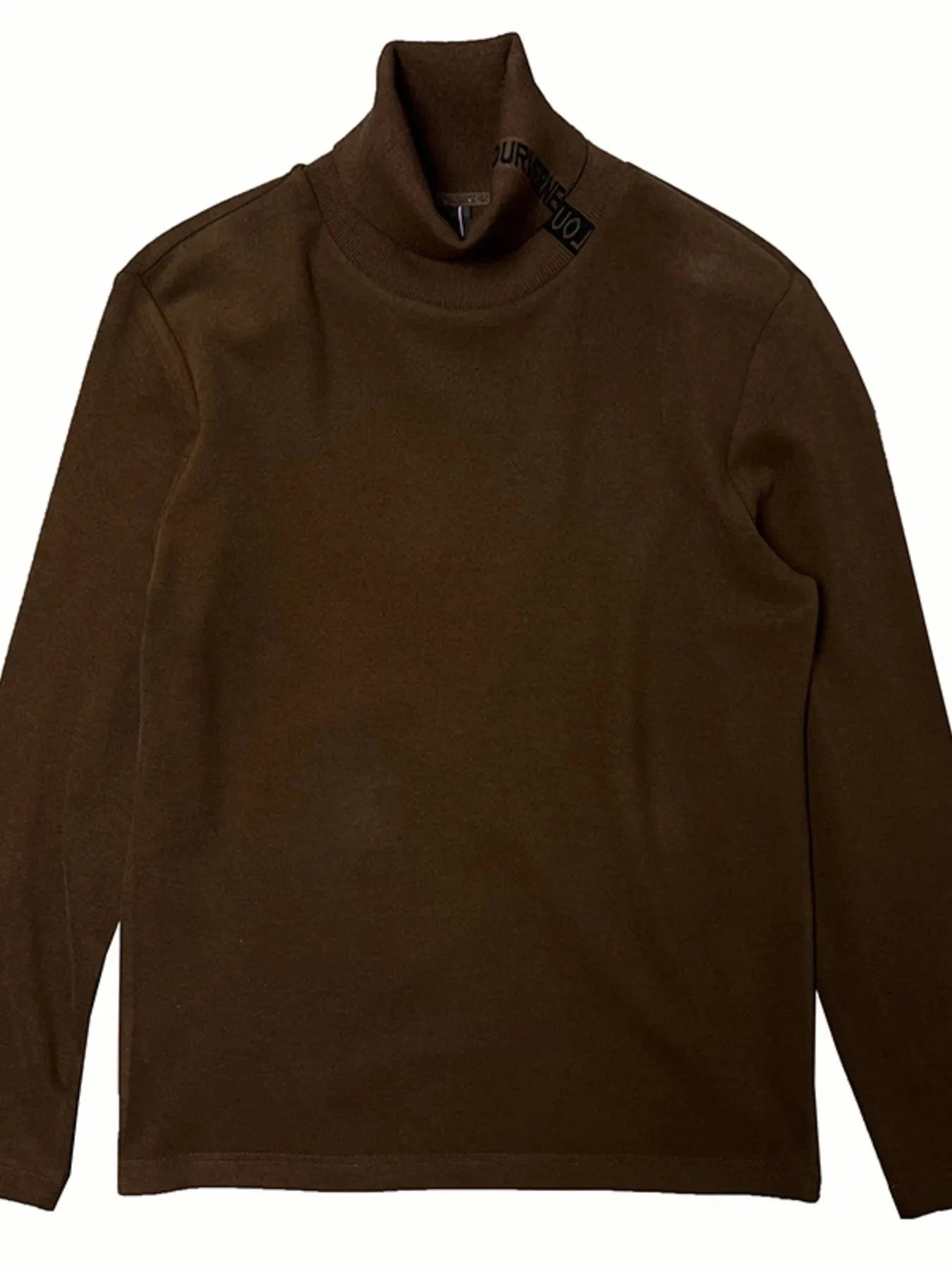Men's Plus Size Turtleneck Long Sleeve Top