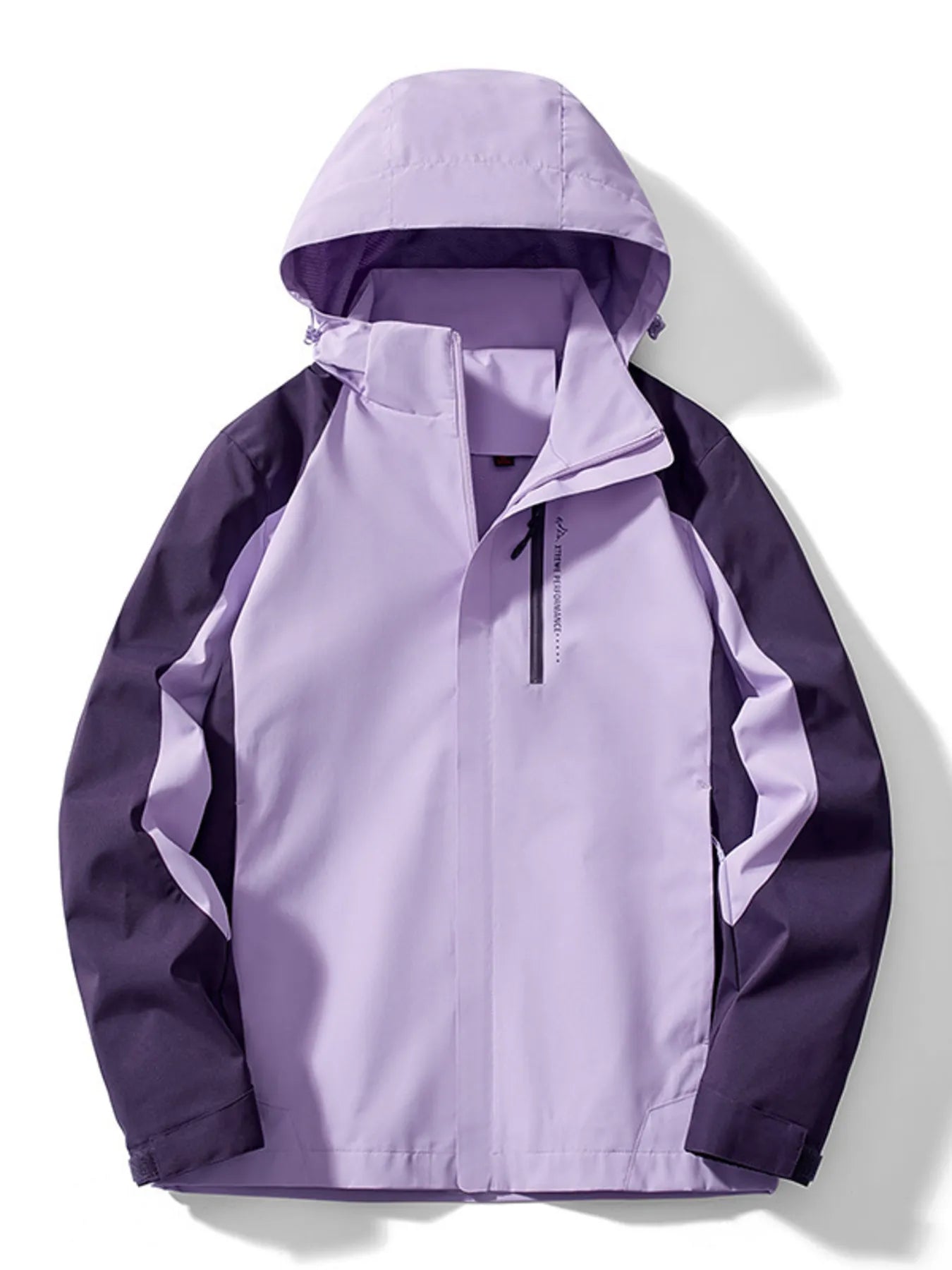 Men's Plus Size Waterproof Hooded Outdoor Jacket Lavender / L