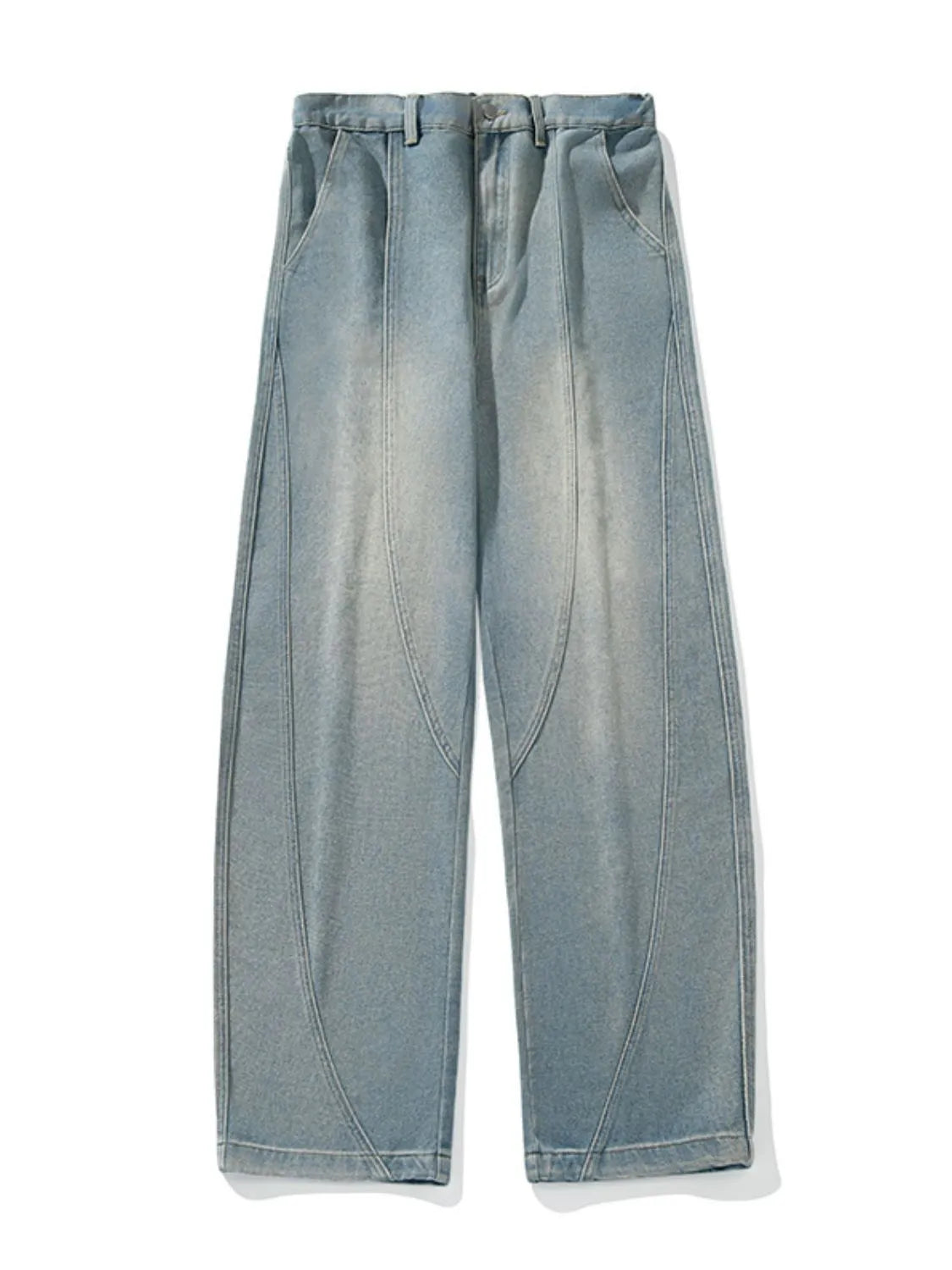 Men's Plus Size Wide Leg Jeans