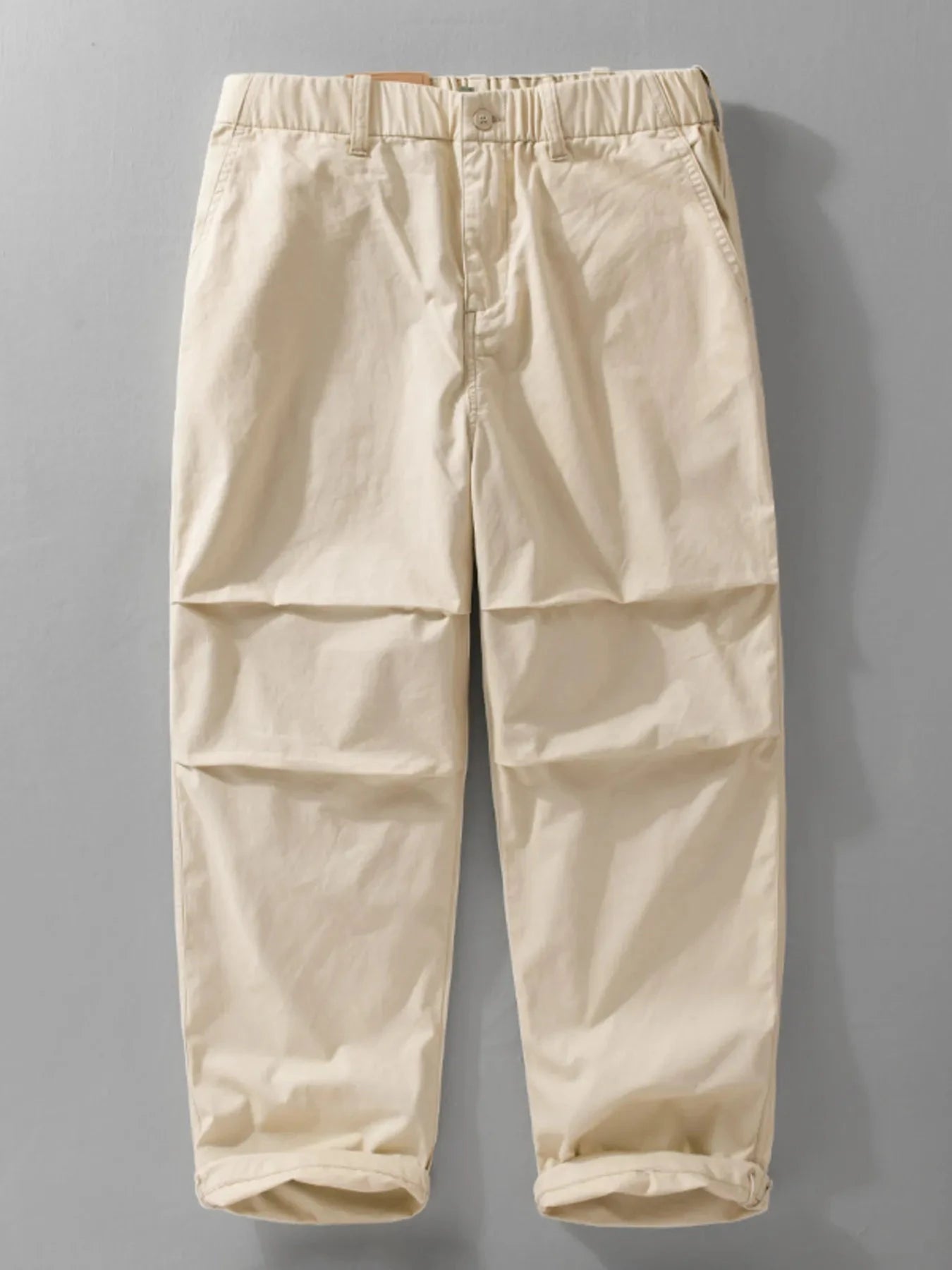Men's Plus Size Wide Leg Pants Apricot / M