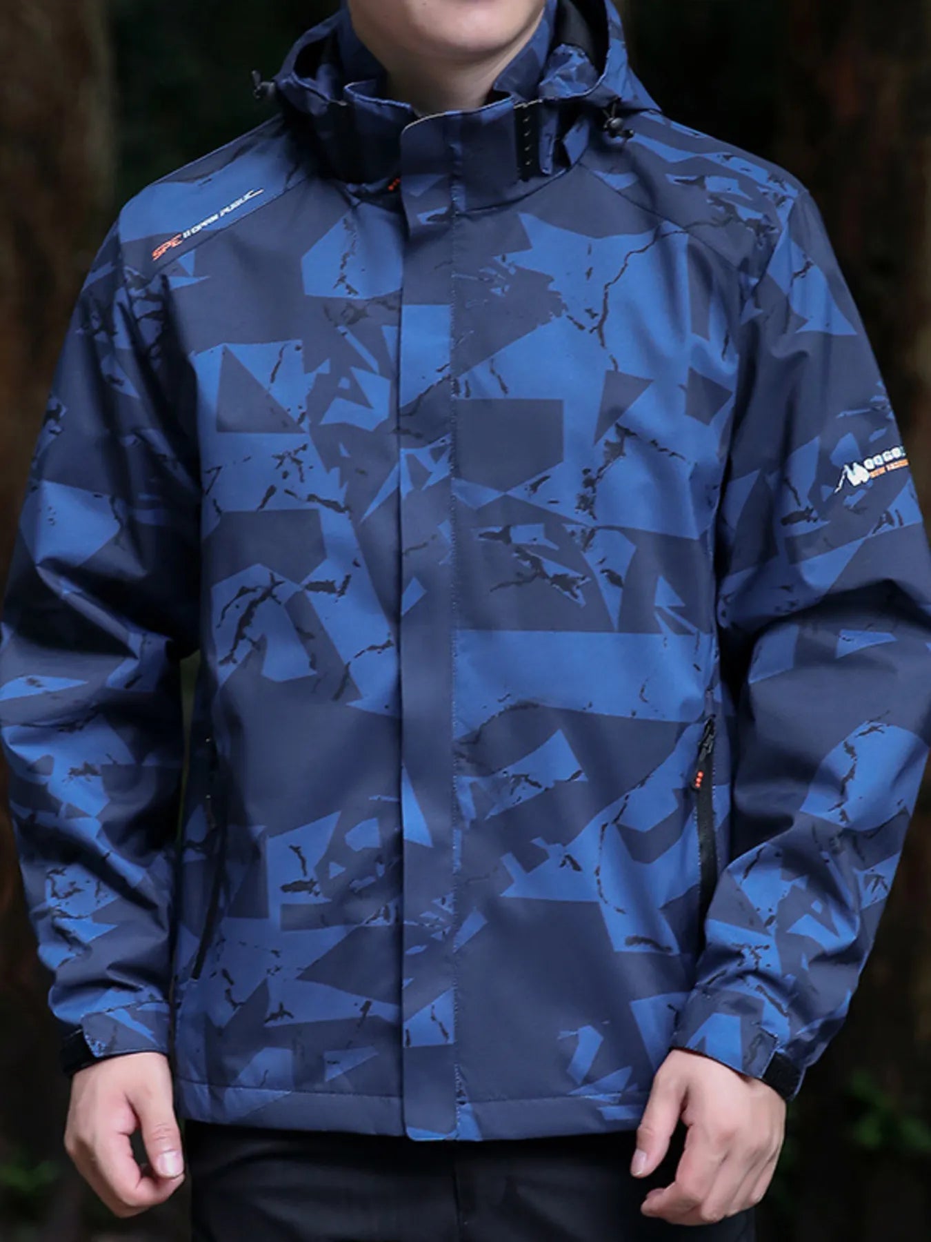 Men's Plus Size Windproof Outdoor Jacket Blue / M