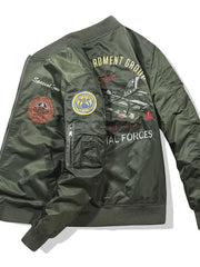 Men's Plus Size Zip Up Bomber Jacket