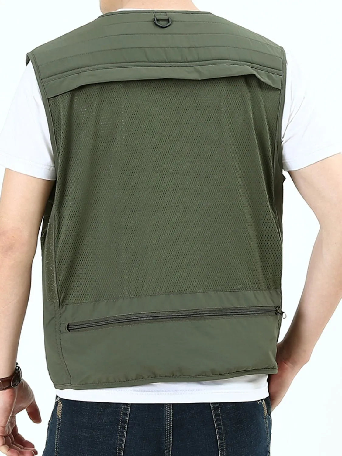 Men's Plus Size Zip Up Vest