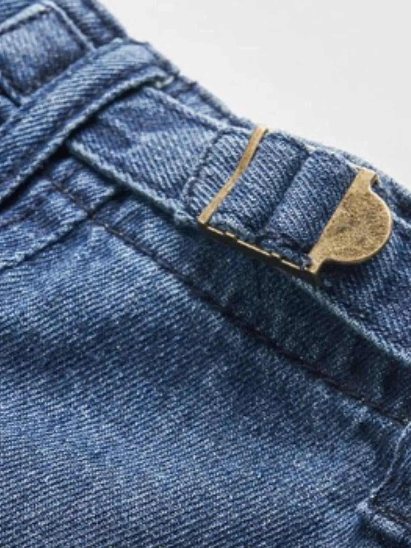 Men's Pocketed Denim Shorts