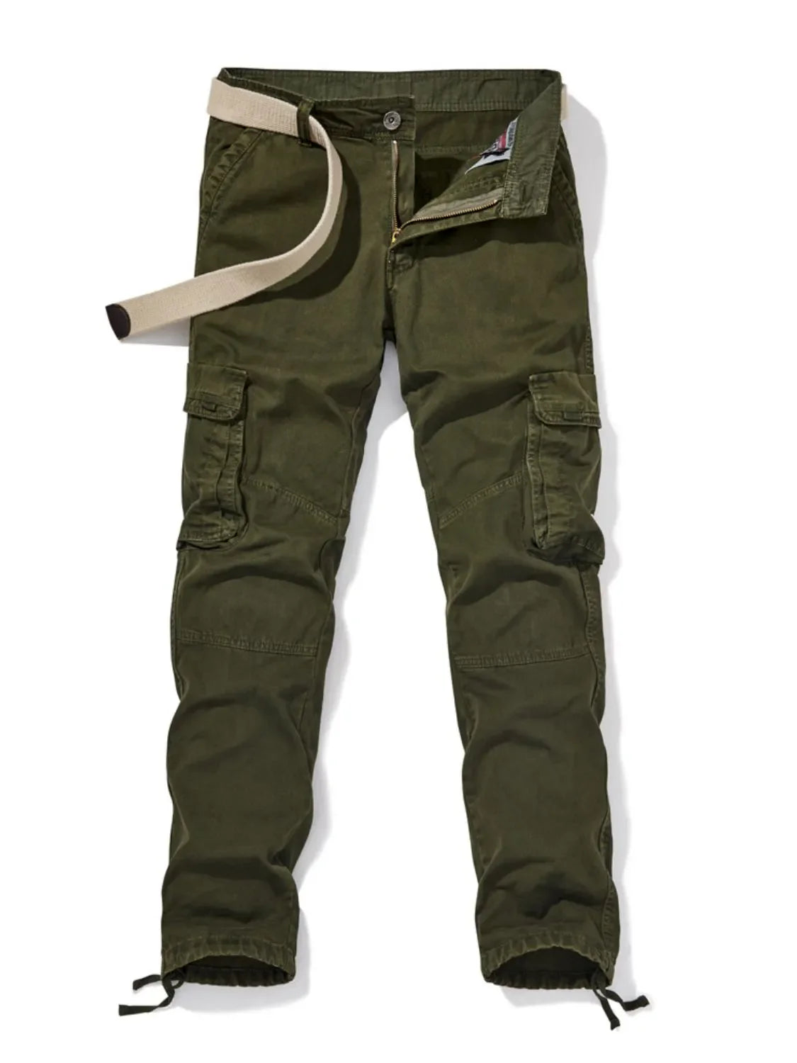 Men's Pocketed Pants Army Green / 30