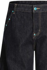 Men's Pocketed Wide Leg Jeans