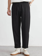 Men's Relaxed Fit Casual Pants Black / 30