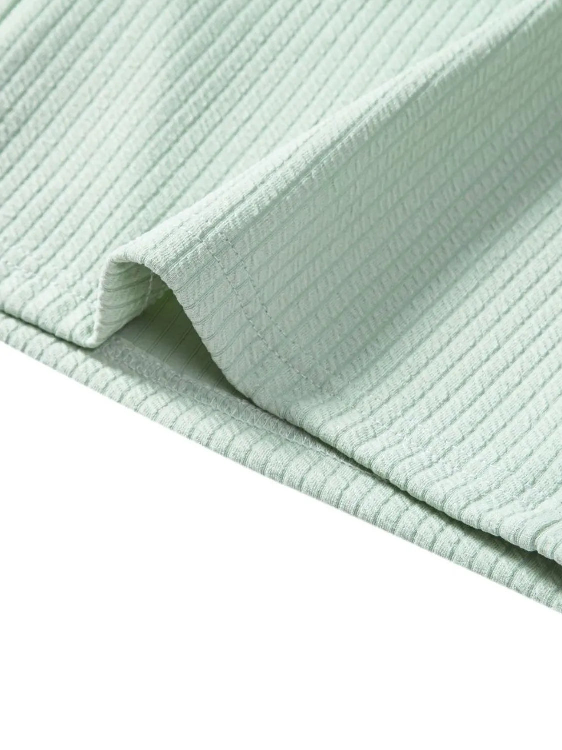 Men's Ribbed Short Sleeve Shirt and Shorts Set