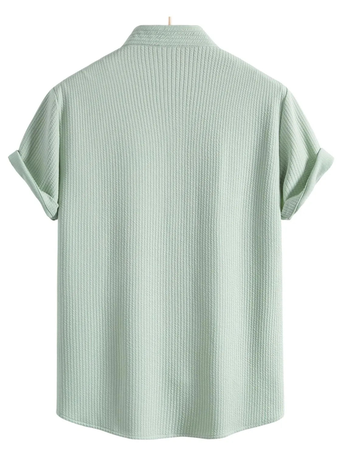 Men's Ribbed Short Sleeve Shirt and Shorts Set