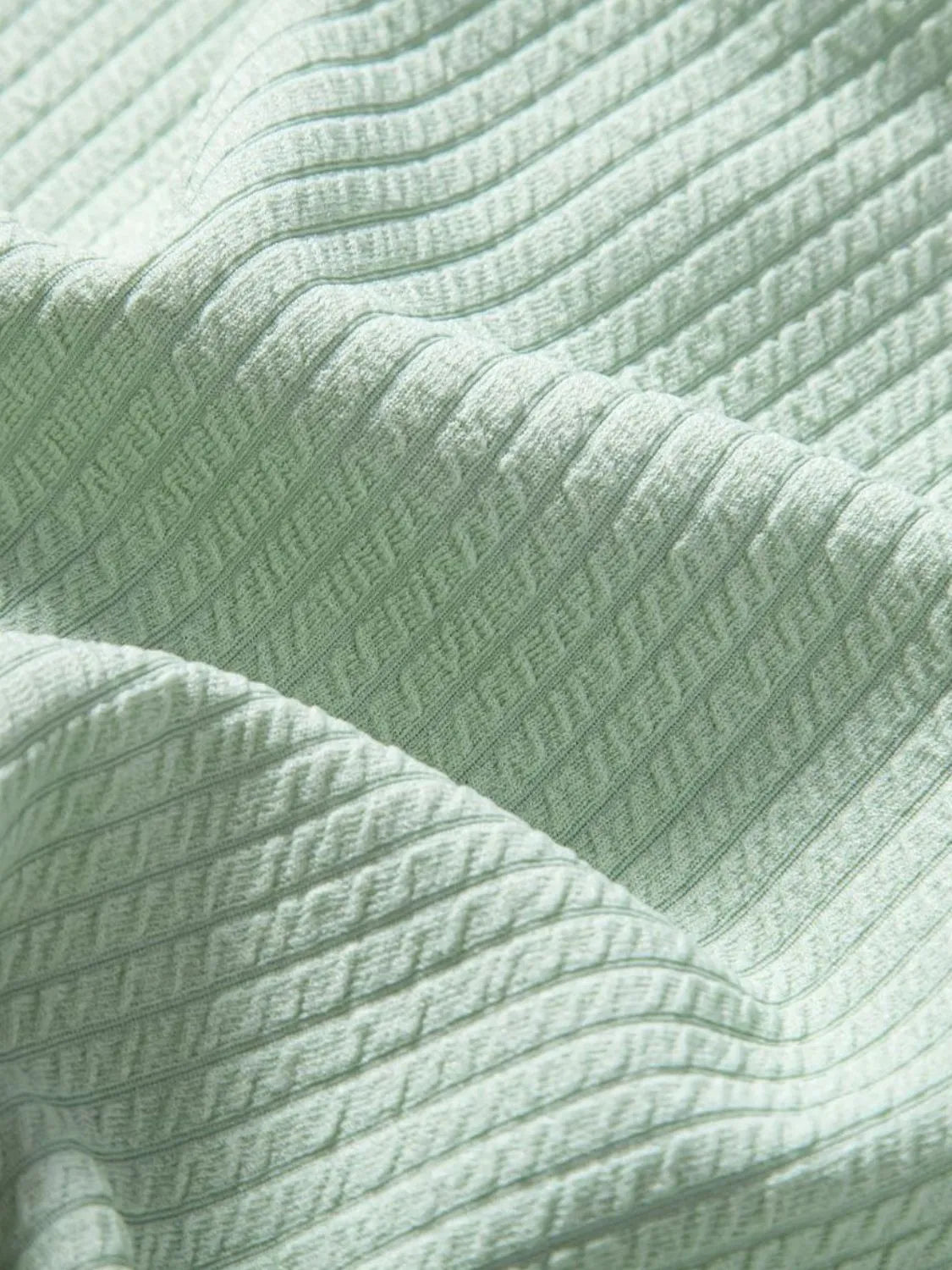 Men's Ribbed Short Sleeve Shirt and Shorts Set