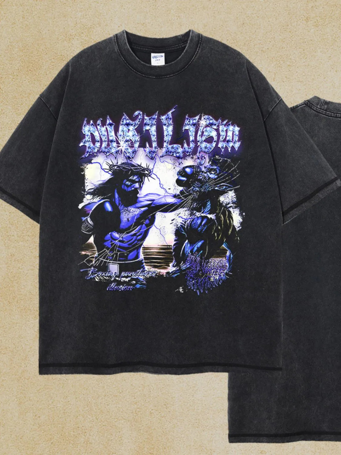 Men's Round Neck Half Sleeve Graphic T-Shirt