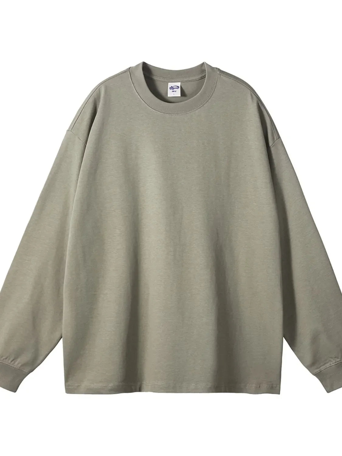 Men's Round Neck Long Sleeve T-Shirt Sage / S
