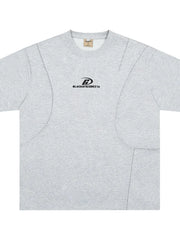 Men's Round Neck Oversized T-Shirt Melange Gray / M