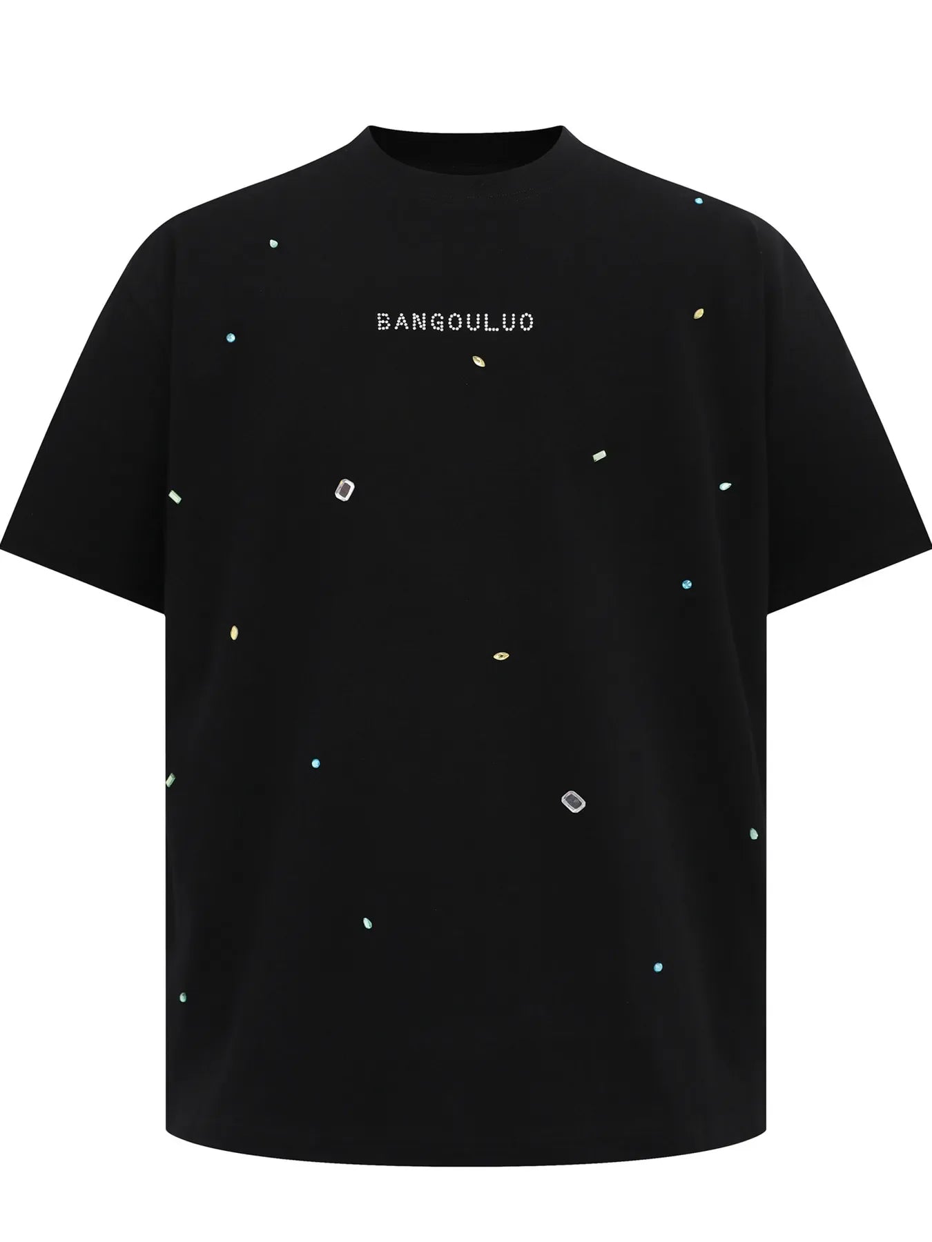 Men's Round Neck Short Sleeve T-Shirt Black / S