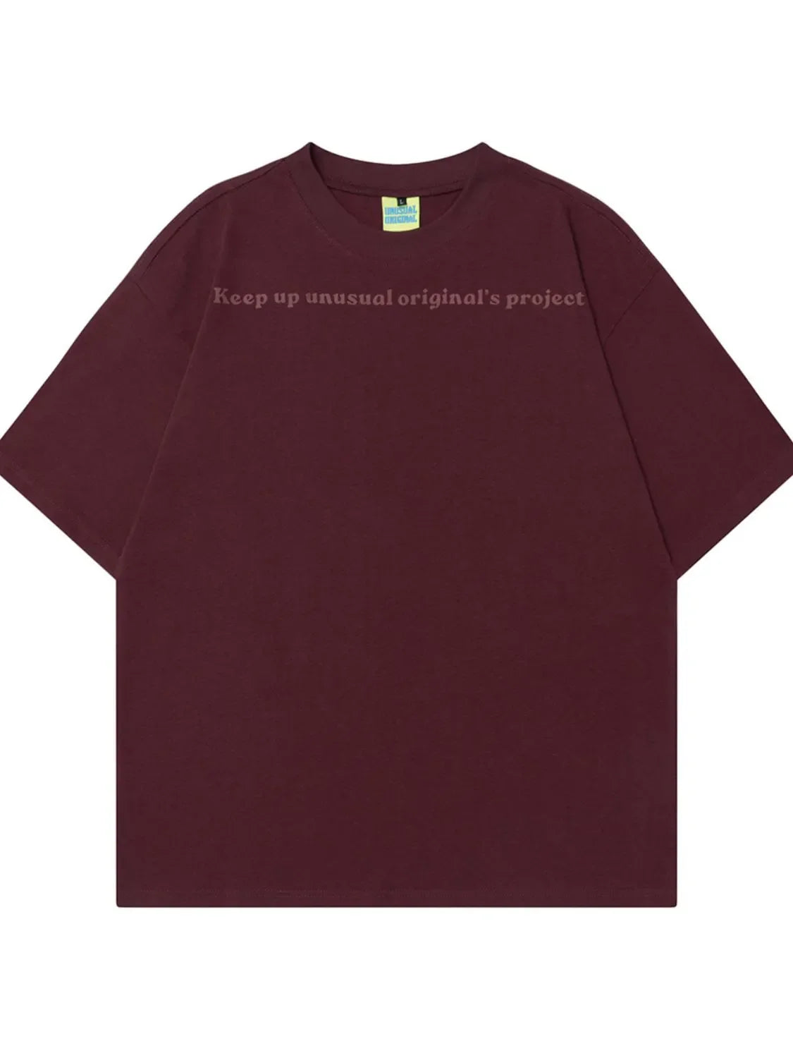 Men's Round Neck Short Sleeve T-Shirt Red / M