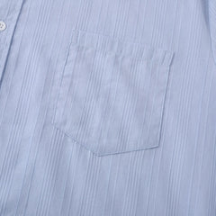 Men's Short Sleeve Button Down Shirt with Chest Pocket
