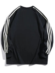 Men's Side Striped Long Sleeve Sweatshirt