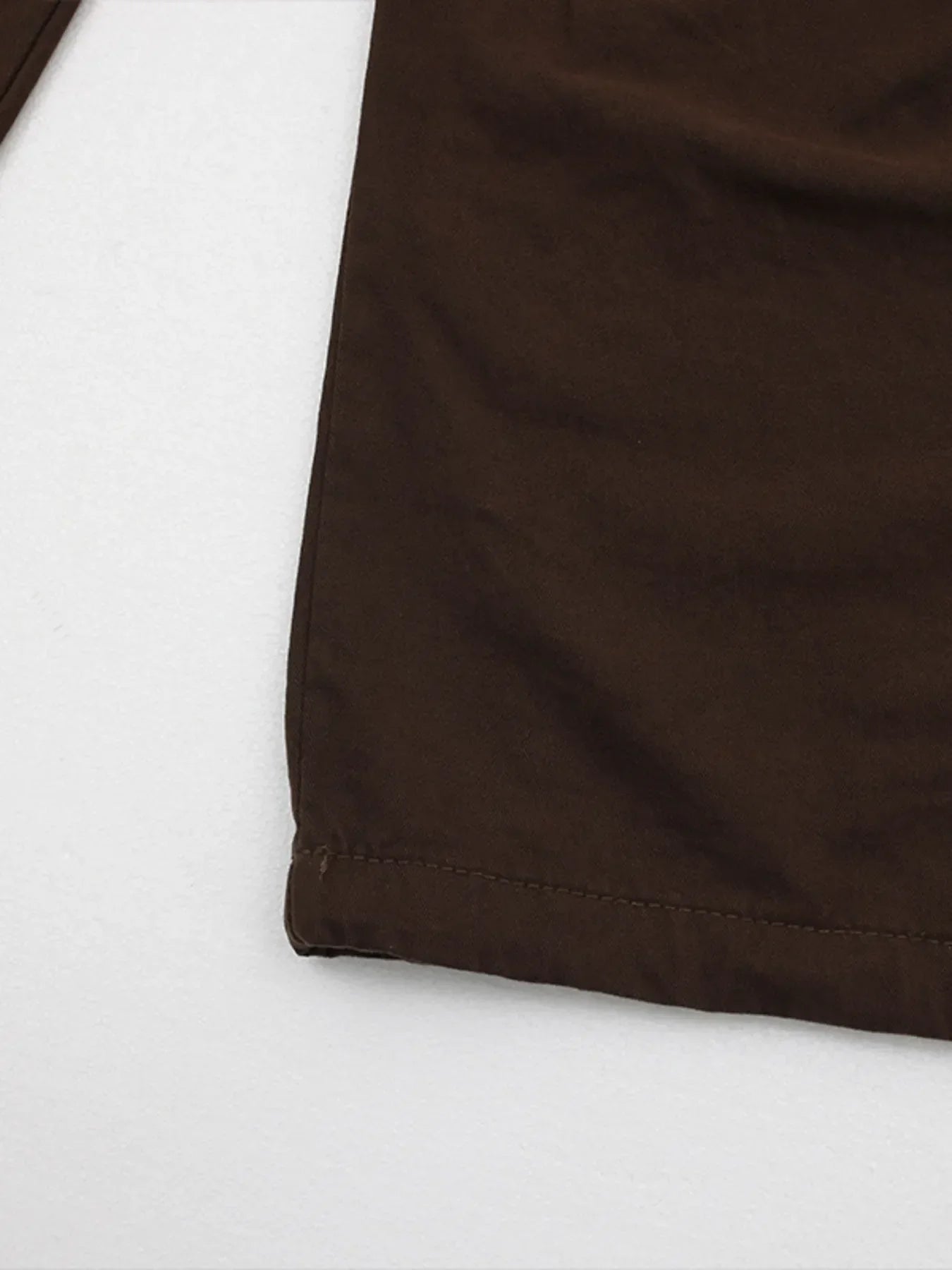 Men's Straight Cargo Jeans with Drawstring Hem