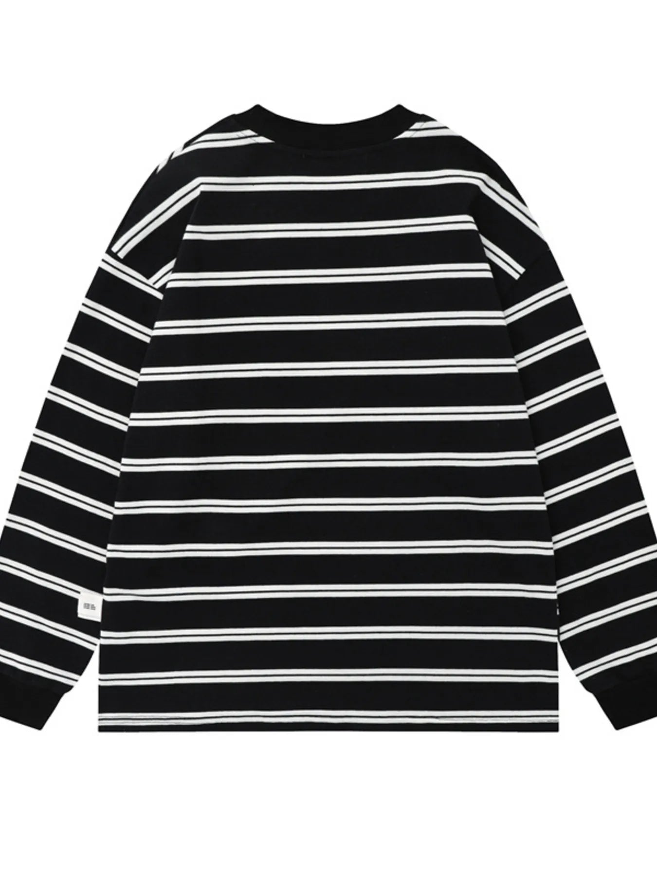Men's Striped Round Neck Long Sleeve T-Shirt