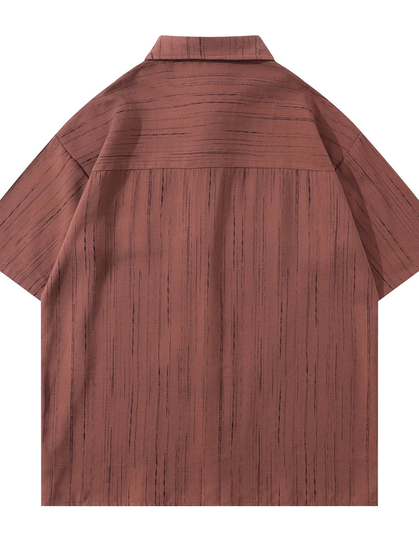 Men's Striped Short Sleeve Shirt with Tie