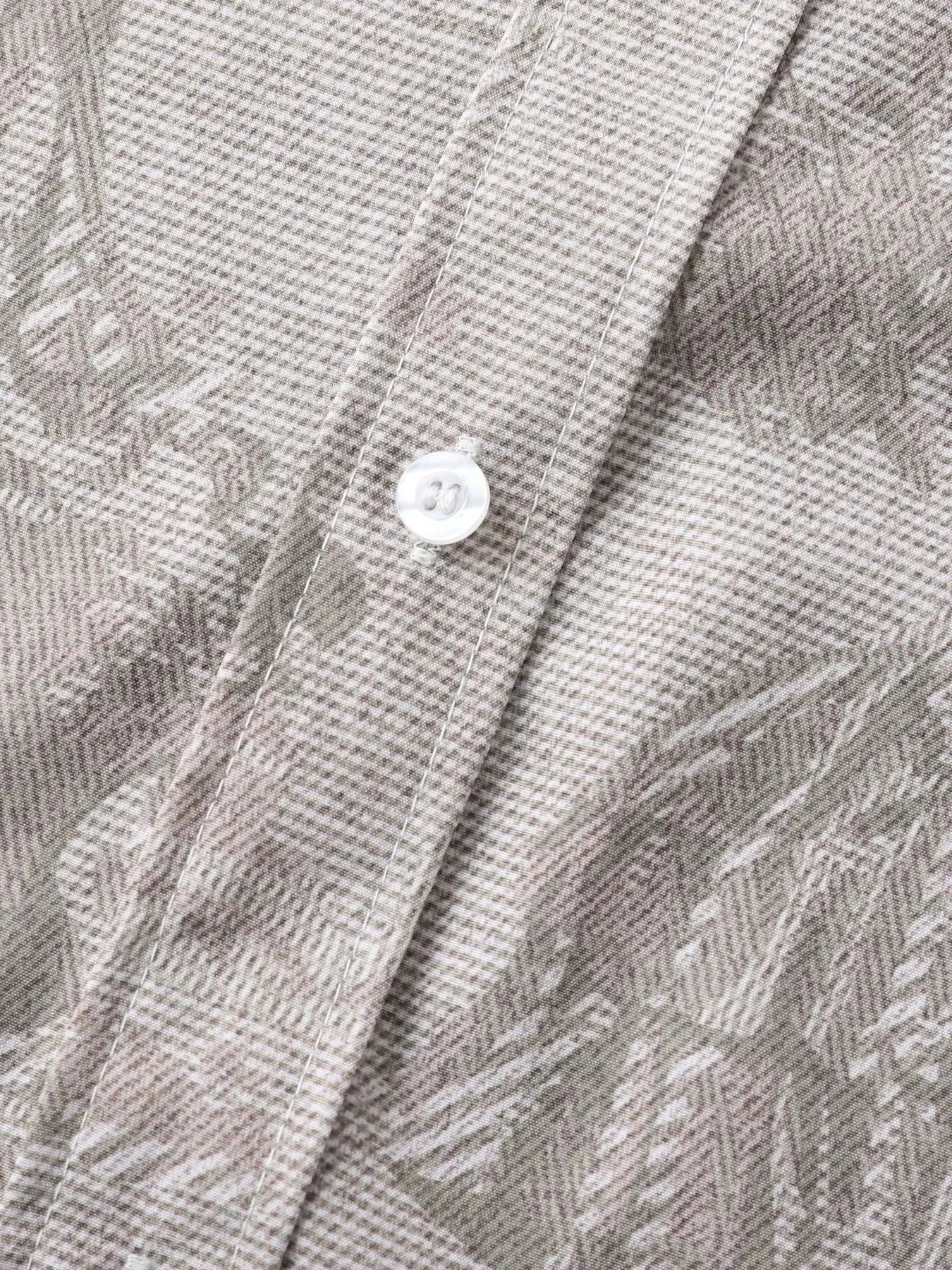 Men's Vintage Print Short Sleeve Casual Shirt