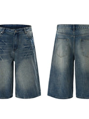 Men's Wash Relaxed Fit Denim Shorts