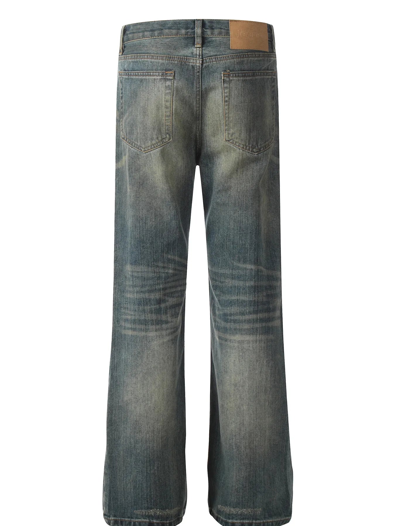 Men's Wash Straight Leg Jeans