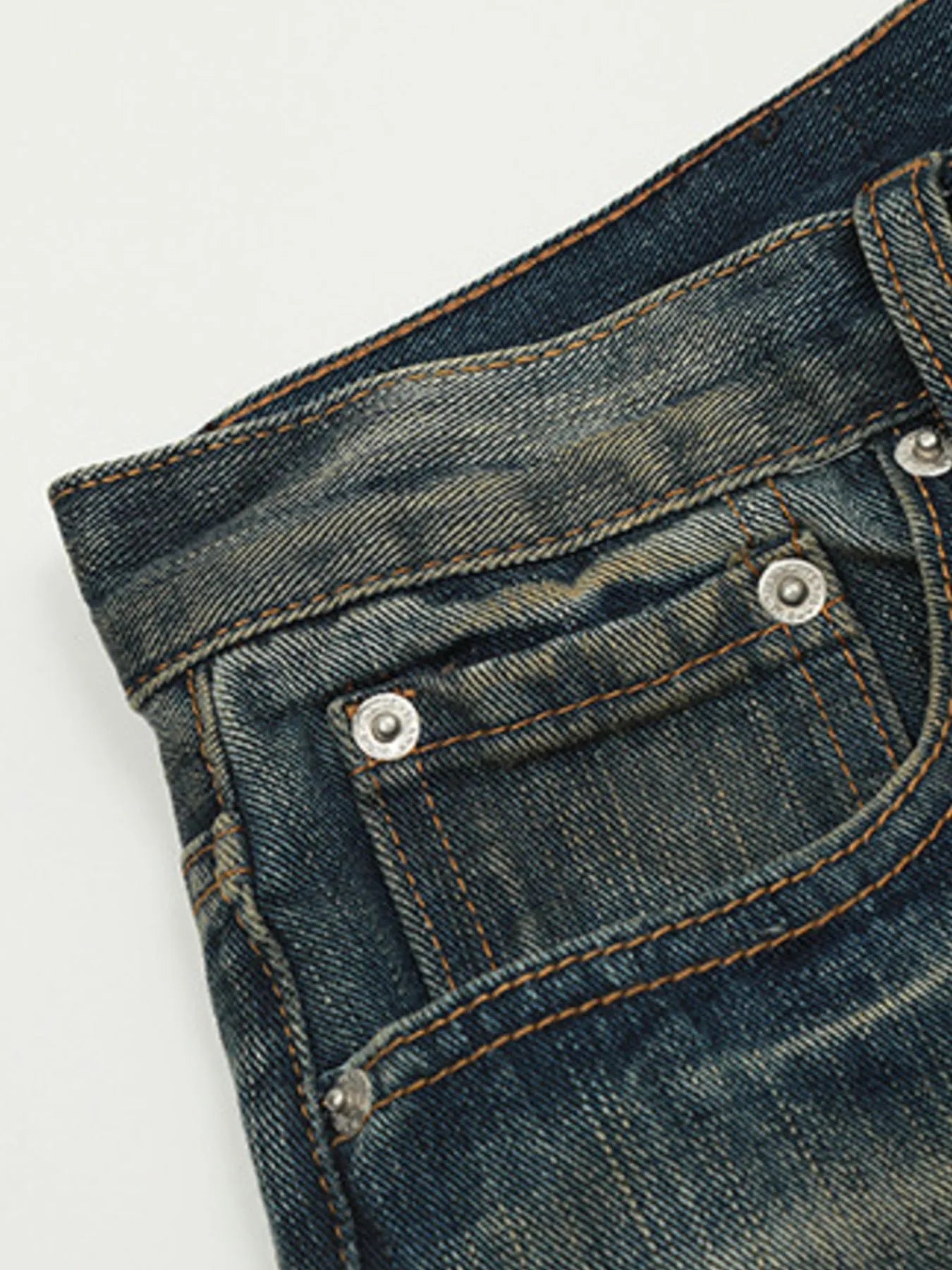 Men's Wash Straight Leg Jeans