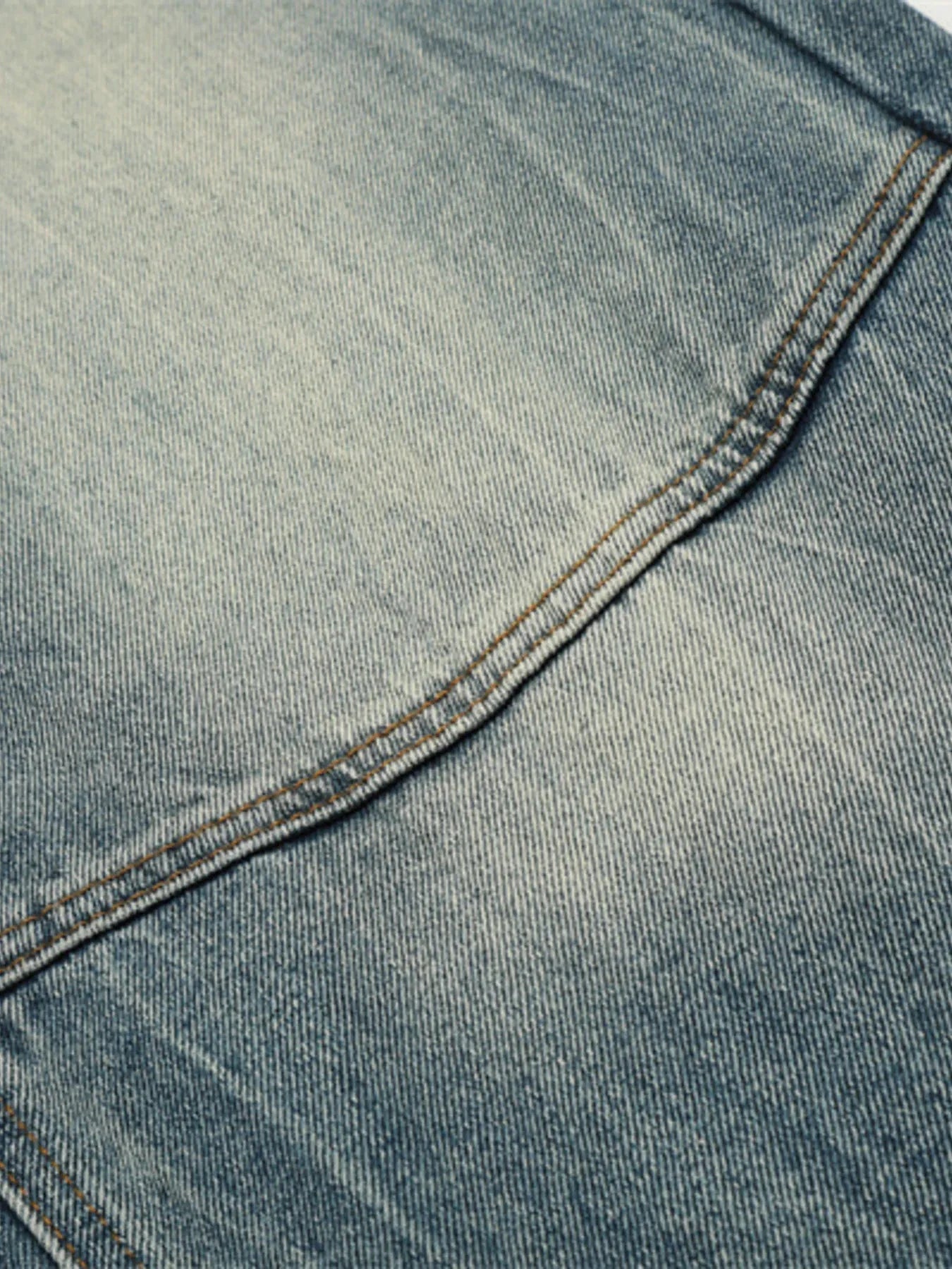 Men's Wash Wide Leg Jeans