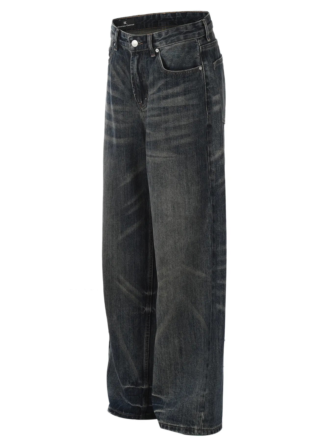 Men's Wash Wide Leg Jeans