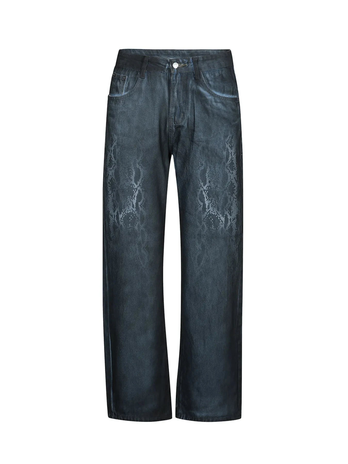 Men's Wash Wide Leg Jeans Blue / S