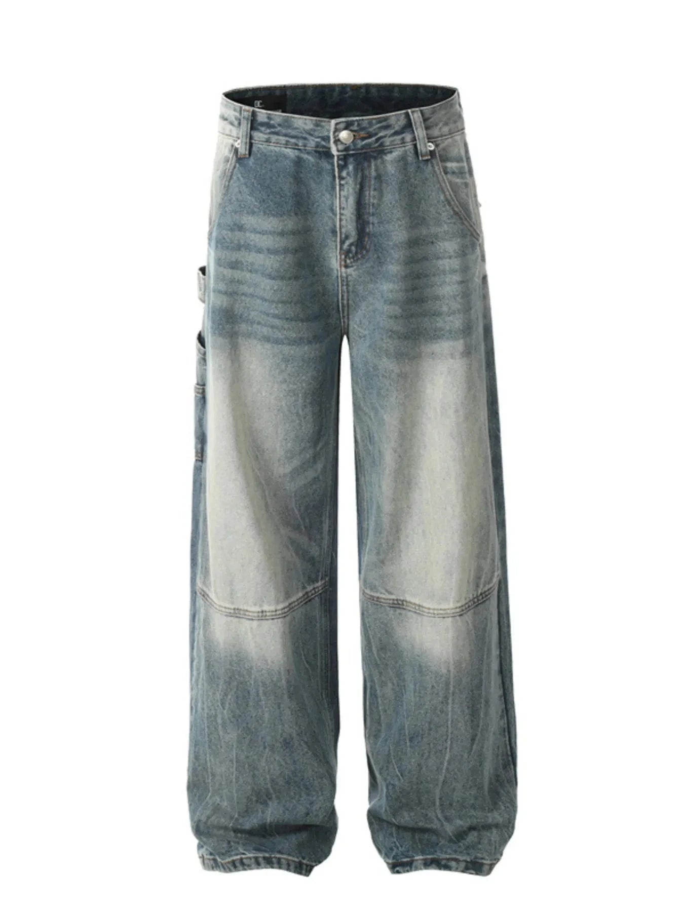 Men's Wash Wide Leg Jeans Light Blue / S